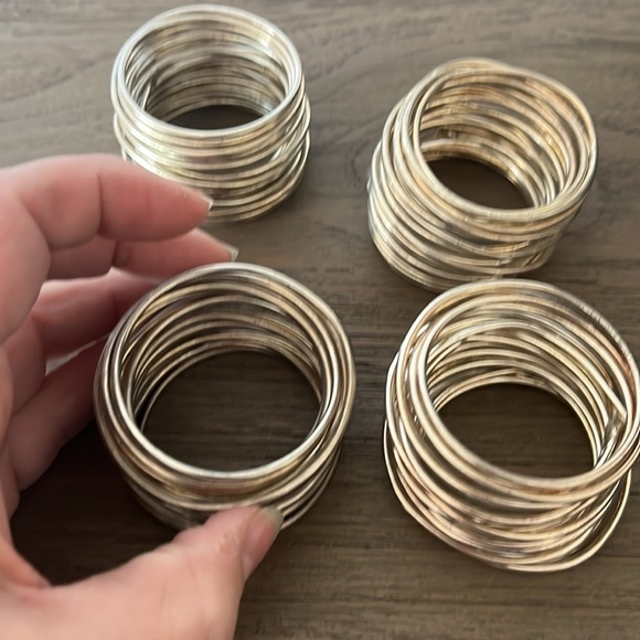 Lenox Napkin Rings Set of 4 Tin Can Al New in Box - Picture 4 of 6